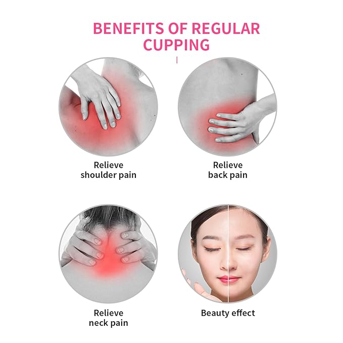 14PCS Facial Cupping for Massage - Face Cupping Set, Vacuum Suction Cups for Neck Body Beauty Anti Cellulite Cup Therapy and Cellulite Massager-VivaGrace Women