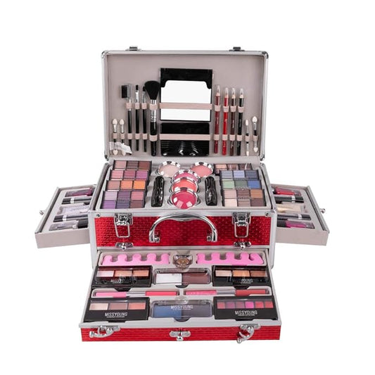 All-in-one Holiday Make up Gift Set | Makeup Kit for Women Full Kit Essential Starter Bundle Include Eyeshadow Palette Lipstick Blush Foundation Concealer Face Powder Mascara Lipgloss Brush-VivaGrace Women