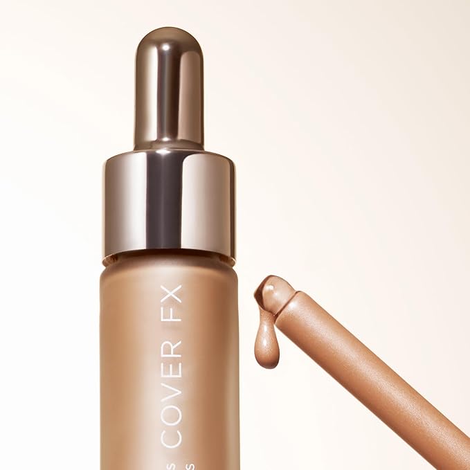 COVER FX Custom Bronzer Drops - Gilded Glow: Rich Bronze - 1 Fl Oz - Radiant Glow Liquid Bronzer - Customizable Color-VivaGrace Women