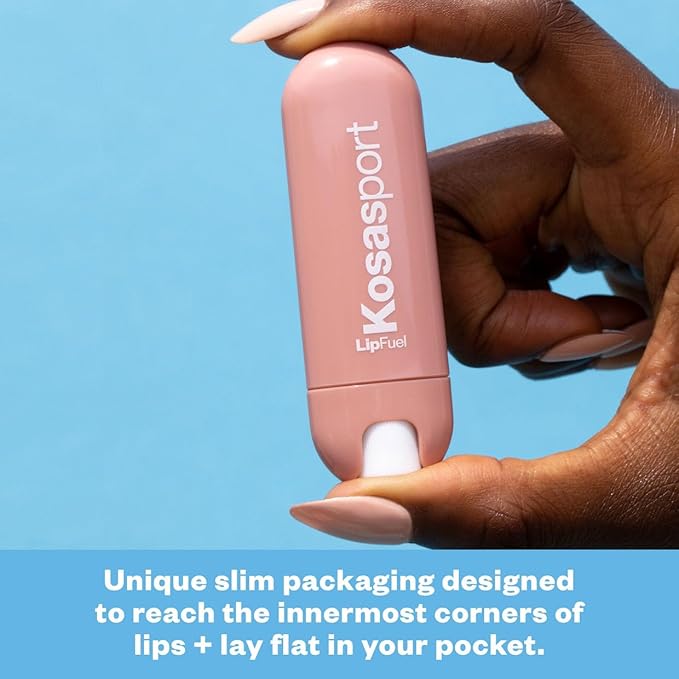 Kosas Lipfuel Hyaluronic Active Sport Lip Balm - Hydrates, Energizes and Protects - Natural Lip Treatment and Care (Pulse)-VivaGrace Women