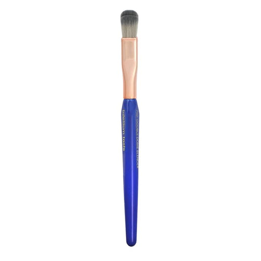 Bdellium Tools Professional Makeup Brush - Golden Triangle 792 Eye Double Dome Blender - With All Vegan and Soft Synthetic Fibers, For Effortless Application and Blending (Blue, 1pc)-VivaGrace Women