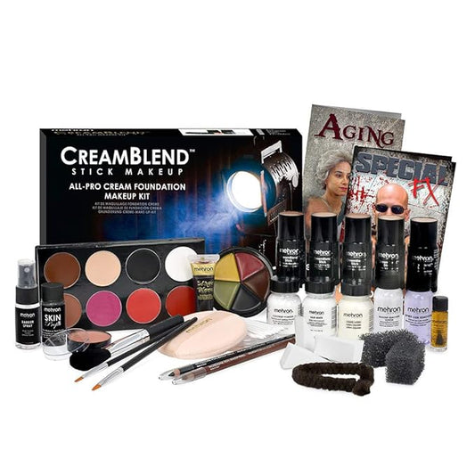 Mehron Makeup Creamblend All-Pro Student Makeup Kit (Dark)-VivaGrace Women