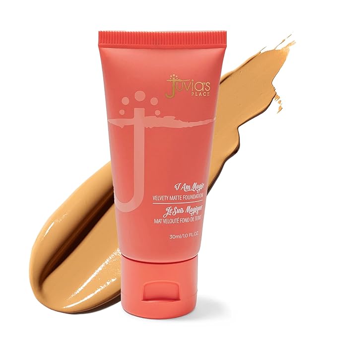 Juvia's Place I Am Magic Velvety Matte Liquid Foundation 510 - Aruba - Medium w/Golden Undertone, Makeup Foundation Full Coverage, Lightweight, Long Wear, Velvety Matte Finish-VivaGrace Women
