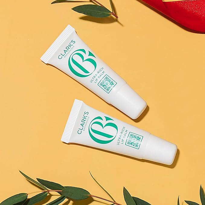 Clark's Botanicals Mini Ultra Rich Lip Balm: Travel Size Plumping Moisturizer with Collagen and Shea, Mango & Avocado Butter + Vitamin E, Stimulating Organic Lip Treatment | 0.13 fl oz (Pack of 2)-VivaGrace Women