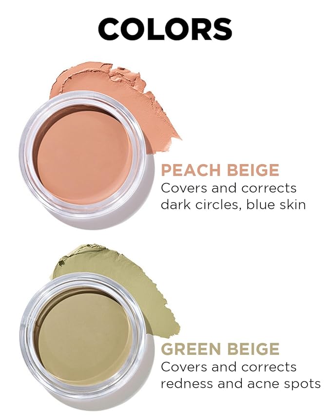 THESAEM Cover Perfection Pot Concealer #Green Beige - High Adherence & Coverage Balm, Conceals & Corrects Redness Spots, Matte Finish Sebum Control for Oily and Combination Skin-VivaGrace Women