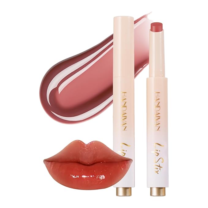 Lip Balm Click Slick, Honey Melting Lip Glow Oil, Moisturizing and Long-lasting Lip Plumper, Non Sticky Lipstick with Coconut Oil (01 Tomatoes)-VivaGrace Women