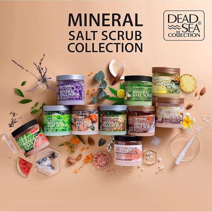 Dead Sea Collection Himalayan Salt Scrub – Exfoliating Body Scrub for Women – Moisturizing and Nourishing Skin – with Pure Oils and Dead Sea Minerals (23.28 Oz)-VivaGrace Women