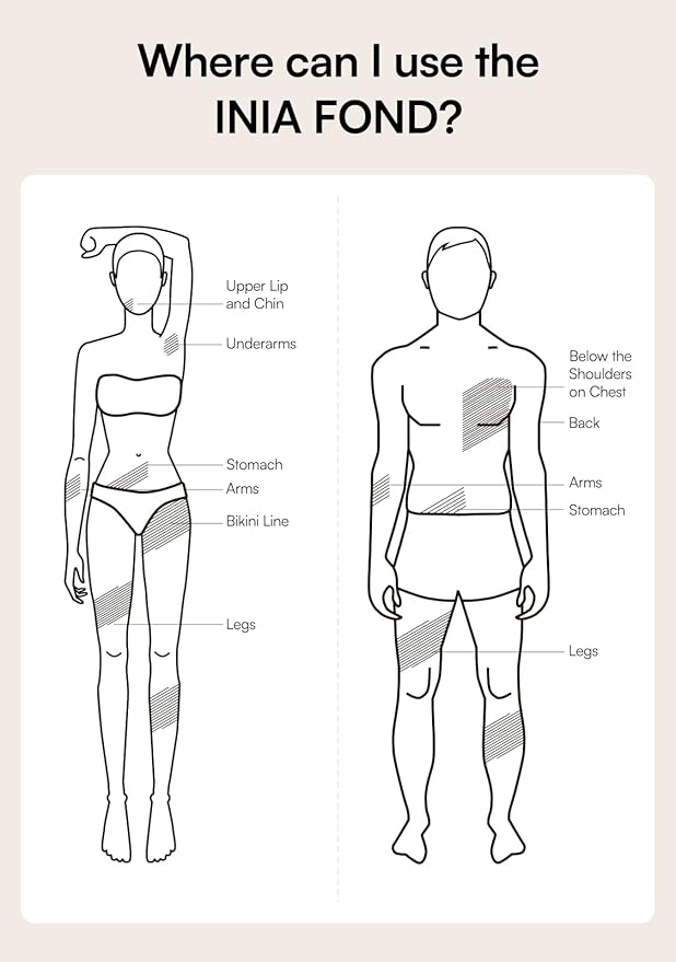 Laser Hair Removal Device for Women and Men, INIA Fond Hair Remover with Long-Lasting in Hair Reduction for Body&Face, Safe at-home Results for Armpits, Bikini and Legs-VivaGrace Women