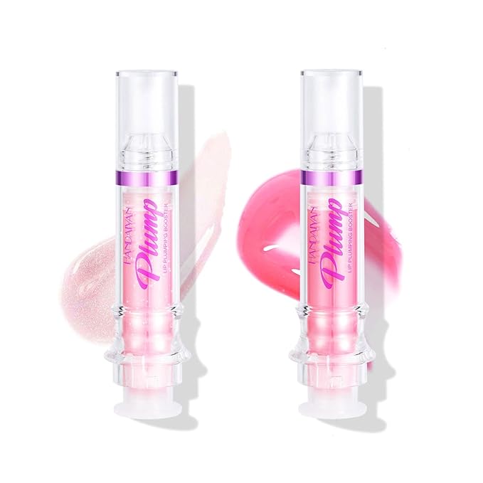 Lip Plumping Booster, Plumping Lip Oil with Chili Extract, Plump & Pout Lip Plumper, Slightly Spicy Lip Plumping Gloss, Fuller Lips Instantly, Hydrating, High-Shine-VivaGrace Women