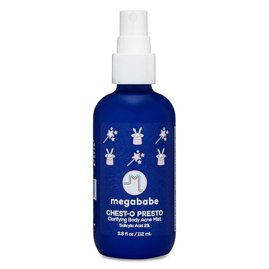 Megababe Chest-o Presto | Clarifying Body Acne Mist | Benzoyl Peroxide Free | 3.8 fl oz-VivaGrace Women