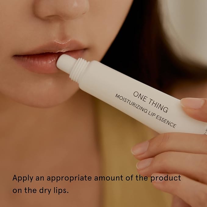 ONE THING Moisturizing Lip Essence 1 Count | Nourishing Soothing Moisturizing Hydrating Dry Rough Lips, Oil Butter Organic Plant Based Balm, Jojoba Argan Olive Oil | Vegan Korean Skin Care-VivaGrace Women