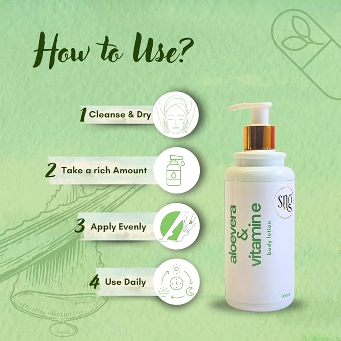 Aloe Vera Lotion for Dry Skin - Hand & Body Moisturizing Vitamin E Lotions 10.14 Fl Oz - Waterlily, Argan oil and Almond oil Extracts Skincare-VivaGrace Women