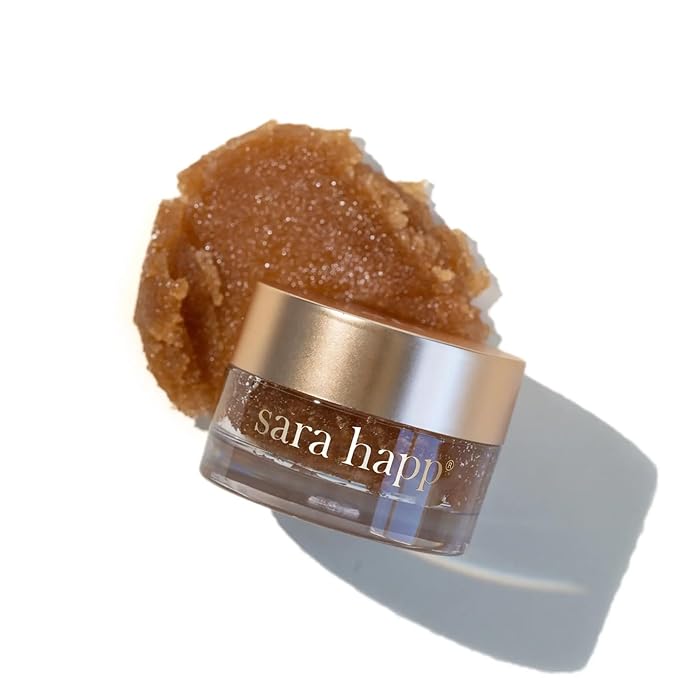 Sara Happ The Lip Scrub: Vanilla Bean Sugar Scrub for Dry Lips - Gently Exfoliate, Polish, and Revitalize Lips with Vitamin E and Jojoba & Grape Oils, Vegan, 0.5 oz.-VivaGrace Women