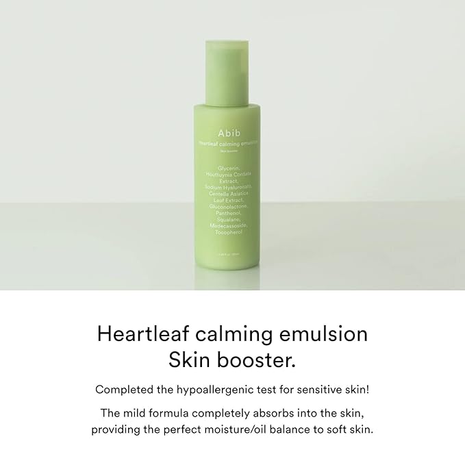 Abib Calming 2 Step Set with Cleanser I Heartleaf Calming Trio, All in One, Soothing Acne, Pimple, Mild Acidic for Senstive Skin, Irritated Skin-VivaGrace Women