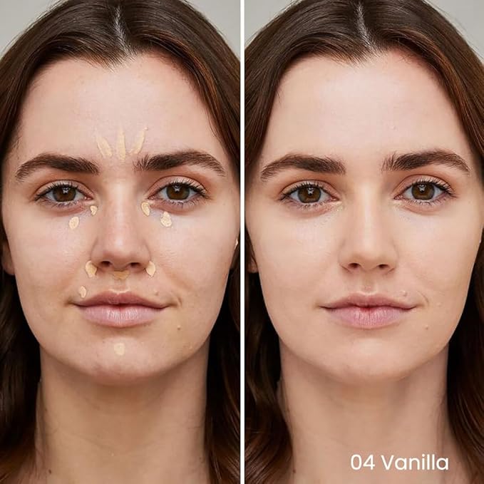 Kaely PROFESSIONAL MAKEUP Correcting Concealer Stick,Medium Coverage Concealer Crayon,under Eye Brightener Concealer for Dark Circles,corrector de ojeras,Lightweight,Vegan,04 VANILLA-VivaGrace Women
