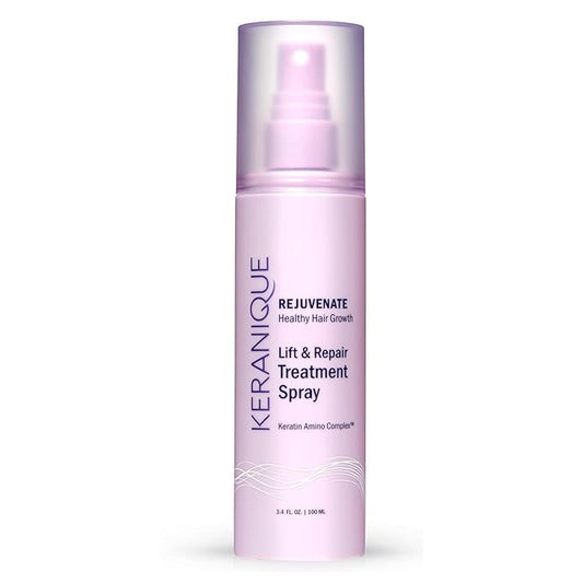 Keranique Lift and Repair Treatment Spray, Keratin Hair Treatment Instant Volume and Body Amino Complex, Free of Sulfates, Dyes and Parabens, Unscented, 3.4 Fl Oz, 1 pack (40041-3.4 fl. oz.)-VivaGrace Women