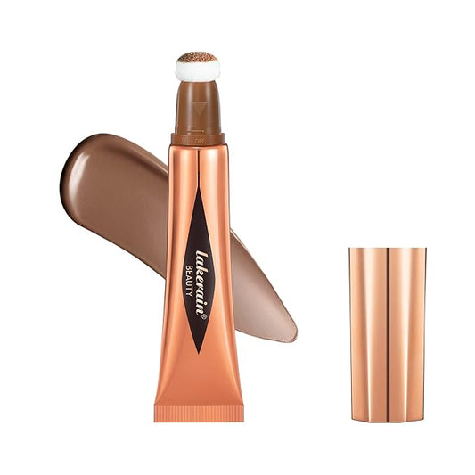 Liquid Contour Beauty Stick, Contour Stick, Bronzer Stick,Multi-Function Beauty Stick, Cream Contour With Cushion Applicator, Liquid Contour Stick, Women's Contour Makeup (05#)-VivaGrace Women