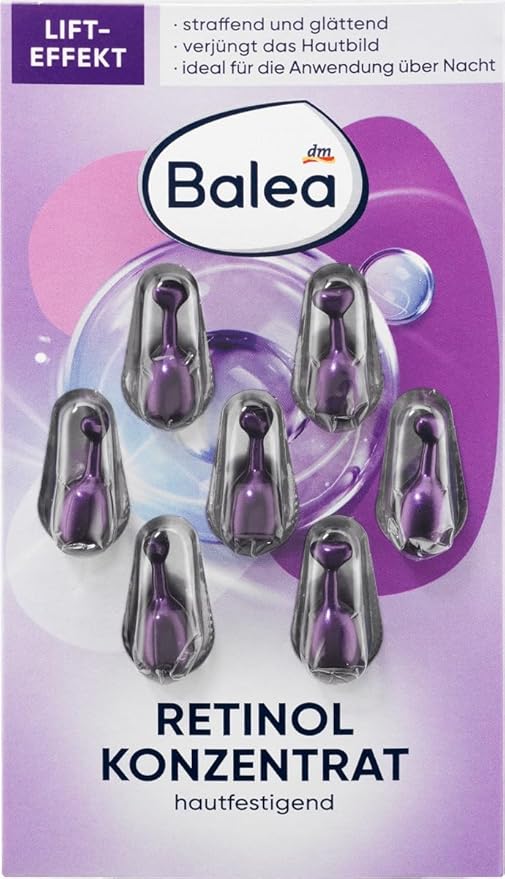 Balea Concentrate Retinol Serum, 7 capsules-VivaGrace Women