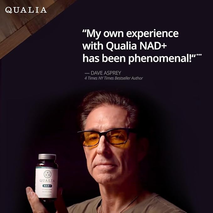 Qualia NAD Supplement — Clinically Proven to Boost NAD+ up to 67%. Optimized Aging, Energy, Focus. Elite NAD+ Booster Ingredients Nicotinamide Riboside (NIAGEN), Niacin, Niacinamide (1 Month Supply)-VivaGrace Women