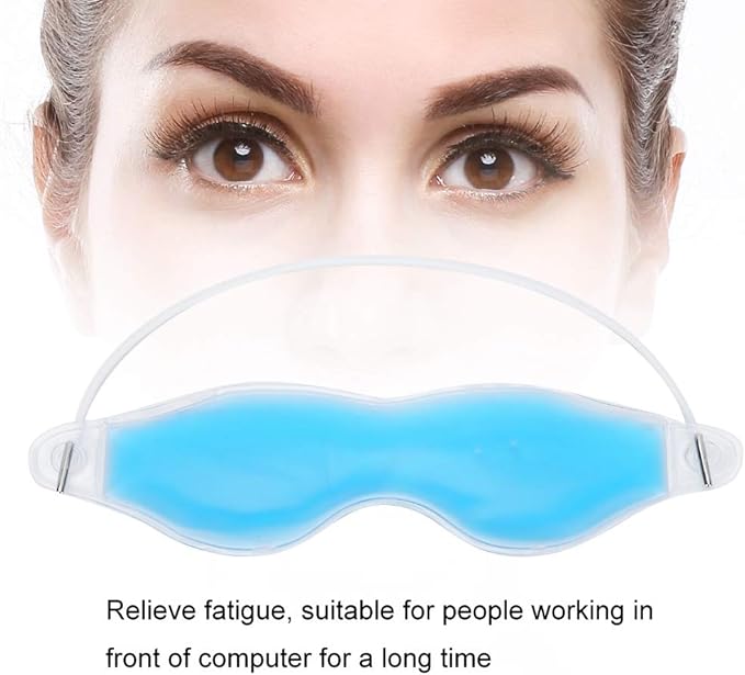 Gel Eye Pads,Gel Eye Cooling Eye Masks, Cold Eye for Dry Eyes, Ice Eye Frozen Reusable Eye Ice Pack Cold Eye Compress for Dark Circles Puffy Eyes-VivaGrace Women