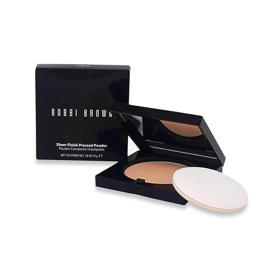 Bobbi Brown Sheer Finish Pressed Powder, No. 02 Sunny Beige, 0.38 Ounce-VivaGrace Women