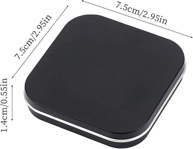 NICENEEDED 2 Pcs Empty Eyeshadow Palettes, 8 Grids Blush Pallet Makeup, DIY Eye Shadow Pigment Holder Case Refillable Cosmetic Sample Makeup Storage Box for Women-VivaGrace Women