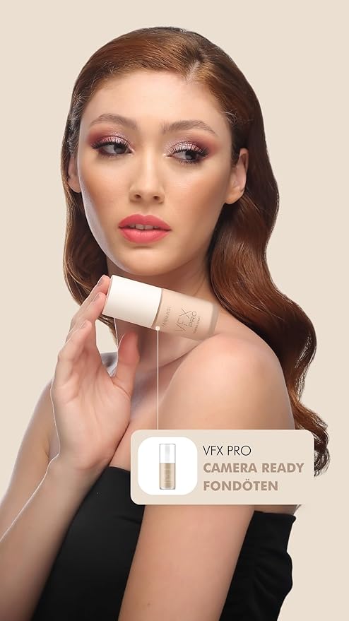 FARMASi Vfx Pro Foundation, Full Coverage Liquid Cream, Lightweight Long Lasting Coverage, Breathable Skin Moisturizer with Color True Matte Blending, Face Makeup, 1 fl. oz / 30 ml - Neutral Dark 17-VivaGrace Women