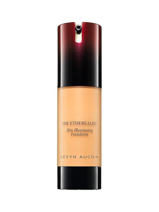 Kevyn Aucoin The Etherealist Skin Illuminating Foundation, EF 08 (Medium) shade: Comfortable, shine-free, smooth, moisturize. Medium to full coverage. Makeup artist go to. Even, bright & natural look-VivaGrace Women