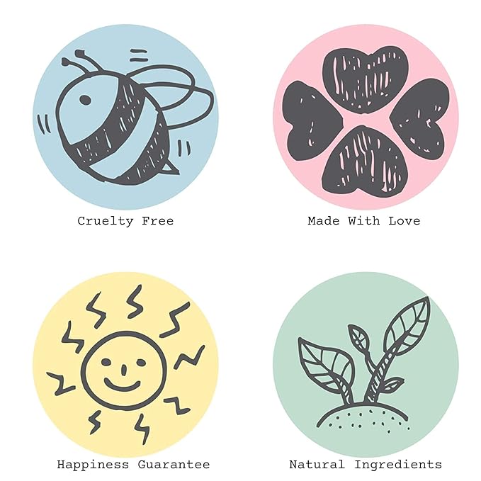 Bella & Bear Tropical Travel Pack, Self Care Kit, Includes Cruelty Free Shampoo, Conditioner, Body Scrub, Face Mask,1oz, Pack of 4-VivaGrace Women