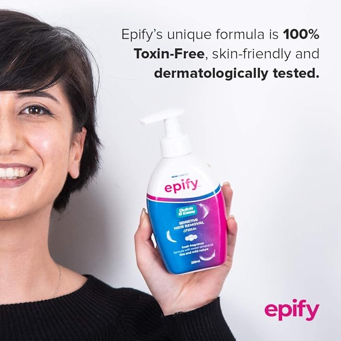 Epify Intimate Hair Removal Cream for Men and Women - Sensitive Skin, Pubic & Bikini Areas (Pack of 3)