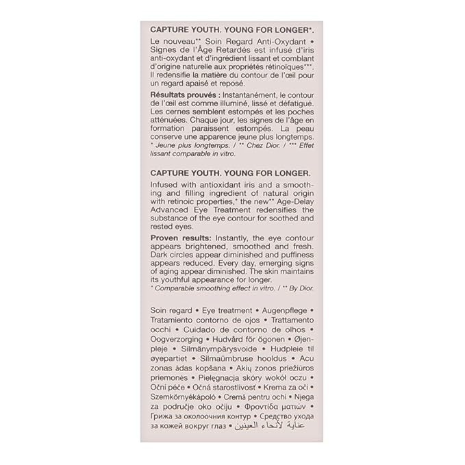 Christian Capture Youth Age-Delay Advanced Eye Treatment, 0.5 Ounce/15ml-VivaGrace Women