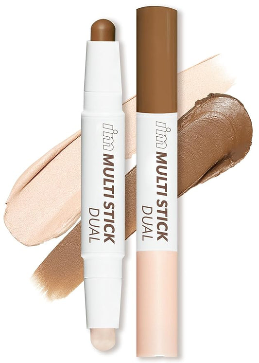 I'M MEME I'm Multi Stick Dual | Two Shade Shading and Highlighting Matte Finish | Suitable for Beginners Portable Size | 001 Contouring-VivaGrace Women