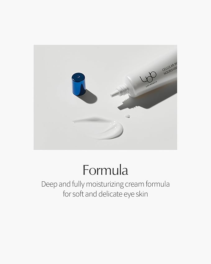 LBB Cellular Intensive Nourishing Eye Cream - Vegan Eye Lifting Treatment - Improves Wrinkles, Anti Aging, Nourishing - Tangerine Cellular Water, Shea Butter, Vitamin E, 0.5 oz.-VivaGrace Women