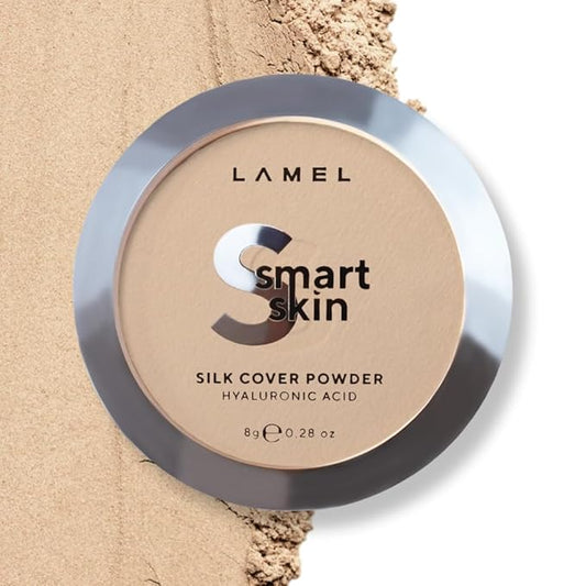Lamel Smart Skin Silk Compact Powder - Long Lasting Pressed Finishing Powder - Oil Control Makeup, Suitable for Dry Skin, Lightweight Formula - 403 Ivory 0.28 oz-VivaGrace Women