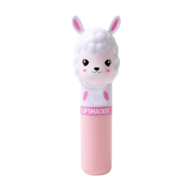 Lip Smacker Lippy Pals Llama, Flavored Moisturizing & Smoothing Soft Shine Lip Balm, Hydrating & Protecting Fun Tasty Flavors, Cruelty-Free & Vegan - Straw-ma-Llama berry-VivaGrace Women