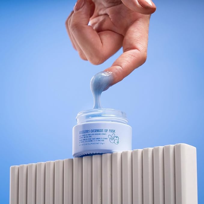 W7 Super Sweet Dreams Blueberry Lip Mask - Vitamin E, Aloe Vera and Grape Seed Oil - For Hydrated, Full Looking & Irresistible Lips - 0.67 Fl Oz-VivaGrace Women