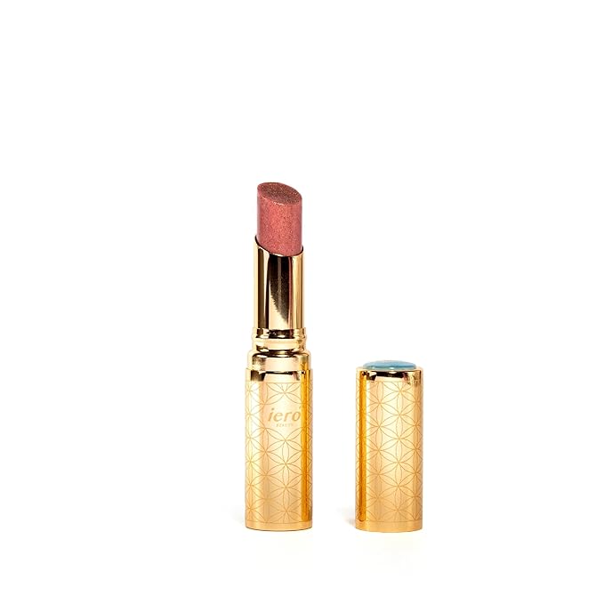 ieró Beauty Moonkissed Luminous PH Tinted Lip Balm w/Shea Butter & Vitamin E, Lip Care Moisturizer, Lip Plumper for Soft & Supple Lips, Paraben Free, Vegan, Sheer Coral w/Gold-Beige Shimmer-VivaGrace Women