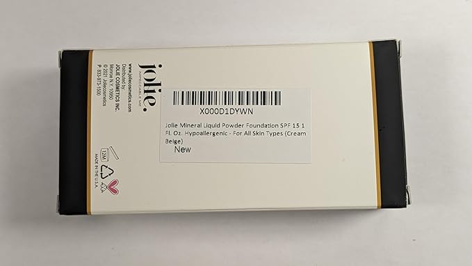 Jolie Mineral Liquid Powder Foundation SPF 15 1 Fl. Oz. Hypoallergenic - For All Skin Types (Cream Beige)-VivaGrace Women