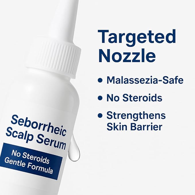 Seborrheic Scalp Serum 8X FAST ACTING - Soothing Redness Dermatitis - Fast-Acting Ointment for Scalp Face Chest and Body for Men and Women 1 Pack-VivaGrace Women