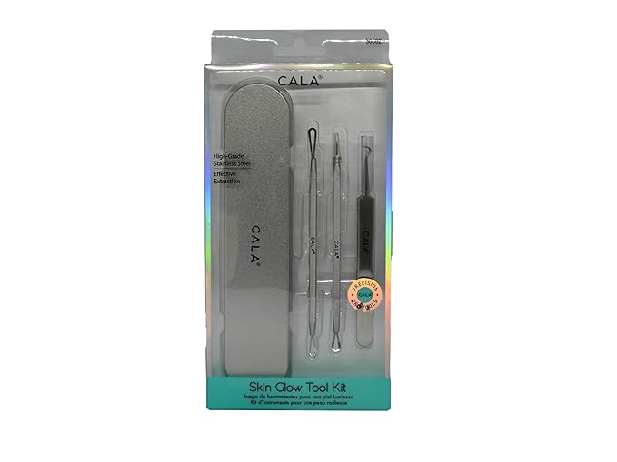 Cala Skin glow tool kit with metal case 3 count, 3 Count-VivaGrace Women