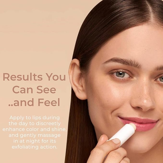 PINK ME NOW, Exfoliating Rosy Lip Balm, Daily Natural Lip Balm with 3-in-1 Action, (4g)-VivaGrace Women