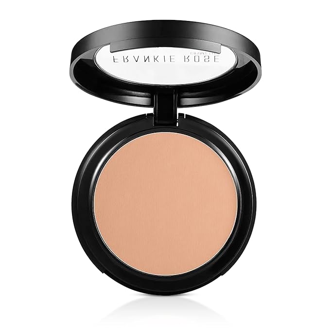 Frankie Rose Cosmetics Powder Foundation – Full Coverage Face Powder For Pores & Imperfections, Evens Out Skin Tone & Shine-Control | 58 Grams (Buff)-VivaGrace Women