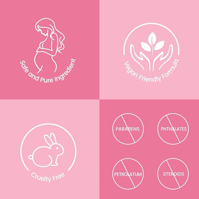 Stretch Mark Cream for Pregnancy - Brightening and Moisturizing with Collagen and Avocado Extract - Promotes Skin Elasticity and Fades Postpartum Stretch Marks - for Use on The Tummy, HIPS - 3.38 oz-VivaGrace Women