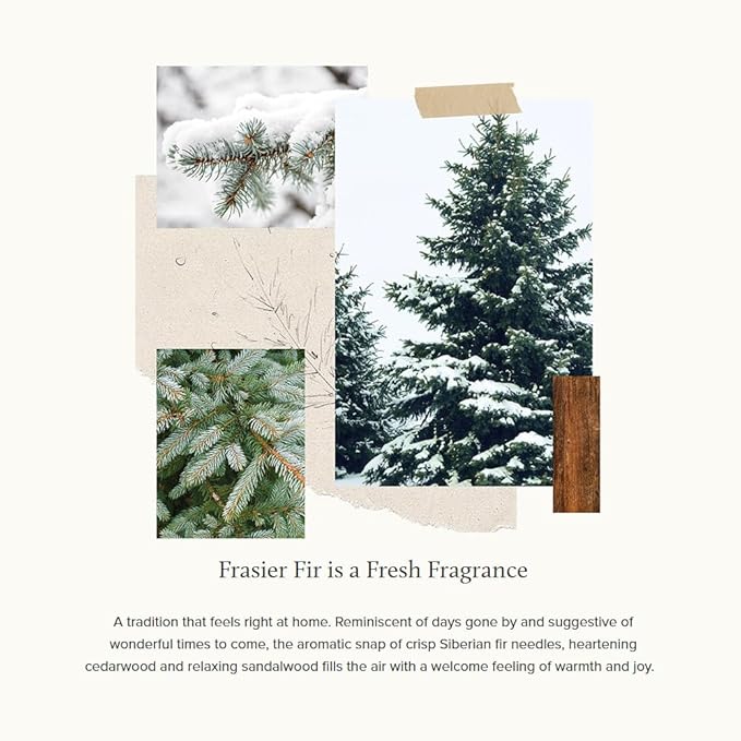 Thymes Frasier Fir Hand Cream, Travel Tin Candle Jar and Bar Soap Gift Set - Scented with Notes of Siberian Fir, Cedarwood, and Sandalwood - Luxury Home Fragrance Set - Hostess Gift for the Holidays-VivaGrace Women