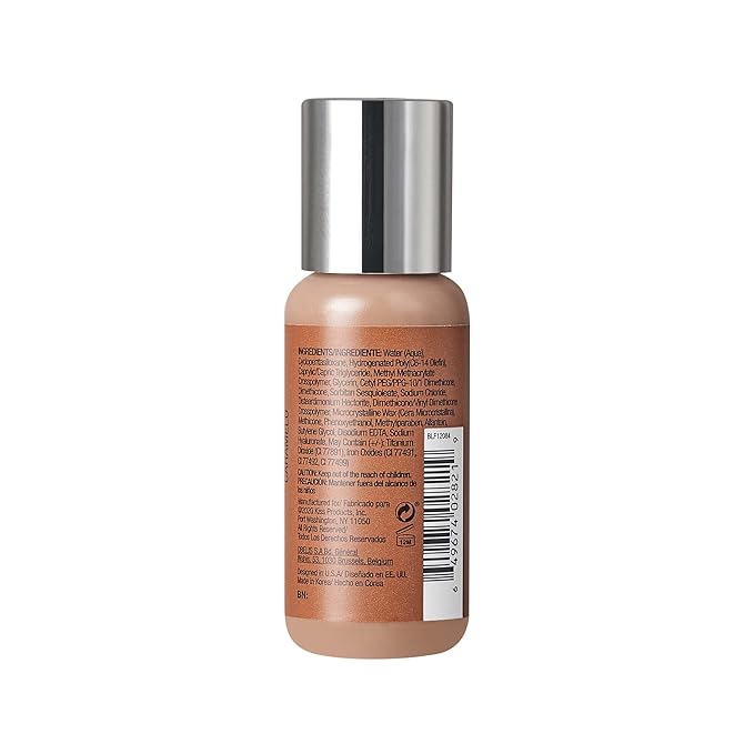 Ruby Kisses Liquid Foundation No More Blemish Oil-Free Foundation Korean Makeup 1.18 Fl Oz (Caramel)-VivaGrace Women