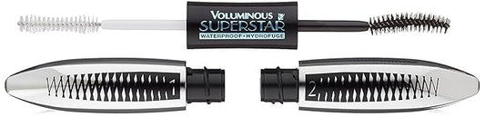 L'Oreal Paris Cosmetics Voluminous Superstar Mascara, Waterproof, Black, 0.41 Fl. Oz, 1 Count