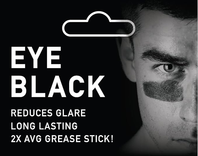 Eye-Black Pro Sports Grease Stick Set reduce-glare Eye Patch Face Painting (3 Pack)-VivaGrace Women