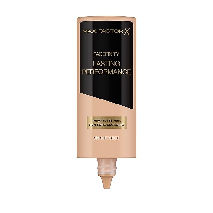 Facefinity Lasting Performance Foundation - 105 Soft Beige by Max Factor for Women - 1.18 oz Foundation-VivaGrace Women