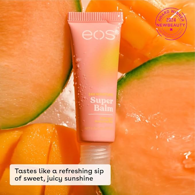 eos 24H Moisture Super Balm- Watermelon Frosé & Mango Melonade, Lip Mask, Day or Night Lip Treatment, Made for Sensitive Skin, 0.35 fl oz, 2-Pack-VivaGrace Women