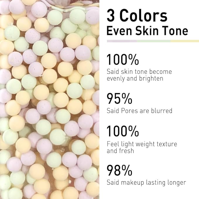 CATKIN Skin Tone Corrector Makeup Primer, Isolation Cream, 3 IN 1 Skin Tone Correcting, 73% Moisturizing Essence, Oil Control Primer For Flawless & Poreless Face Makeup Base Oil Free Formula-VivaGrace Women